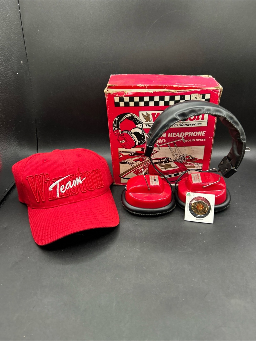 Nascar Red and Black Over-Ear Team Headphones